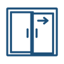 Sliding glass door icon